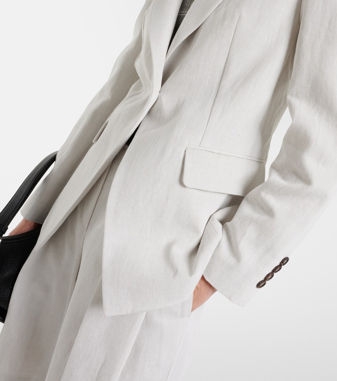 Blazer de algodón y lino | Brunello Cucinelli