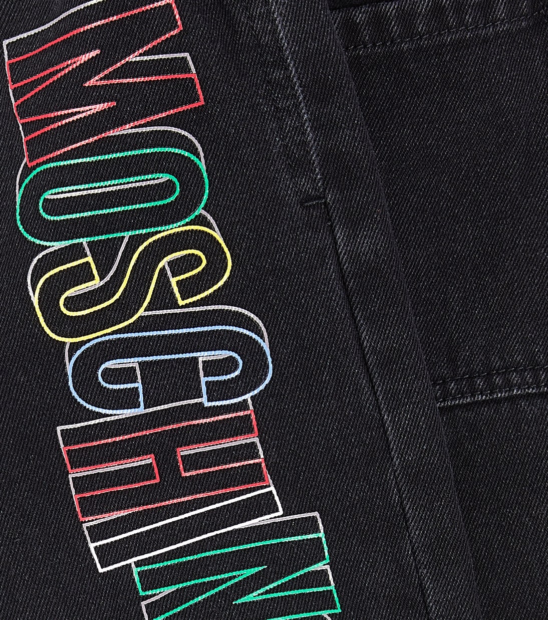 Jeans a gamba larga con stampa | Moschino Kids