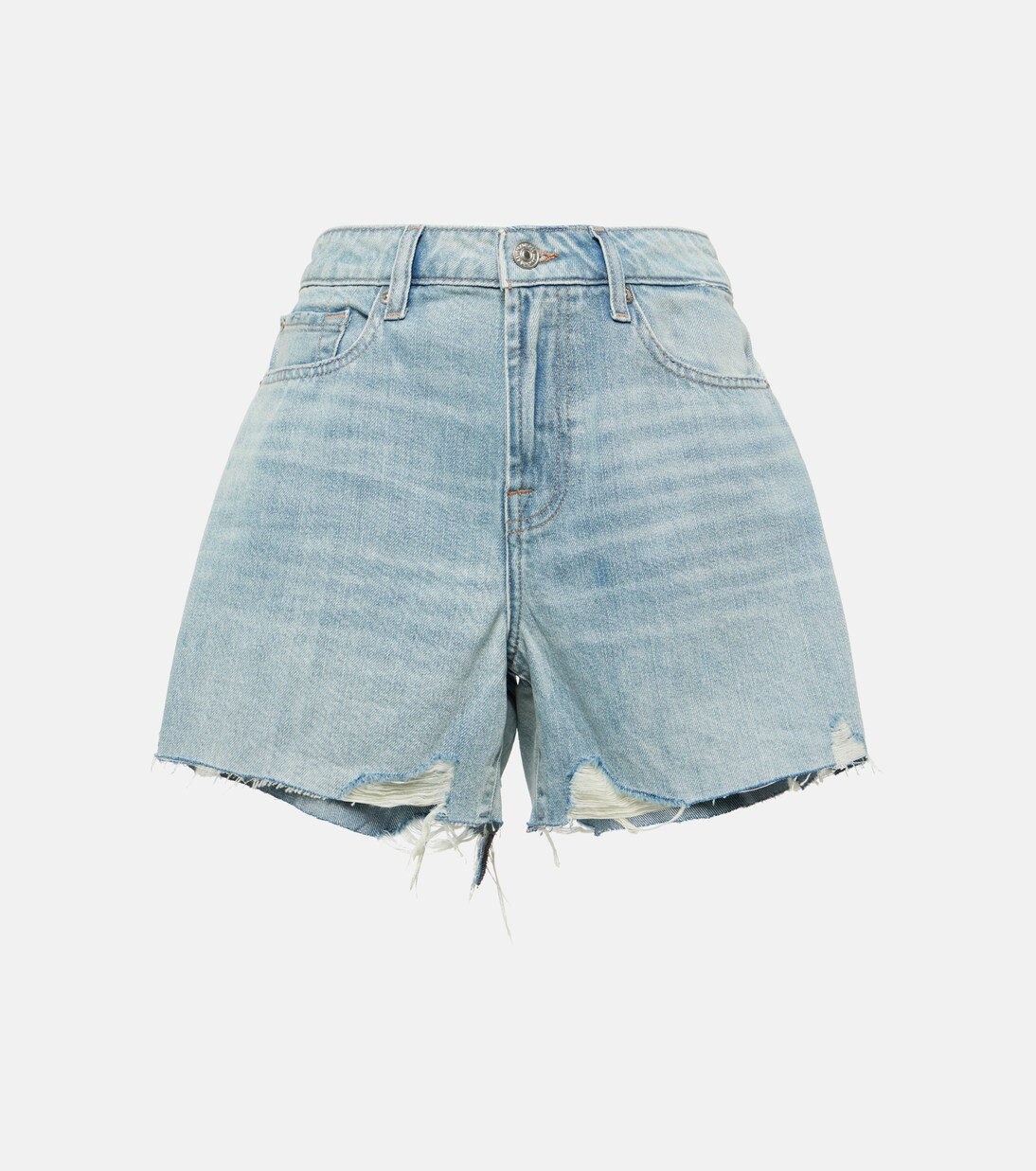 Monroe high-rise denim shorts | 7 For All Mankind