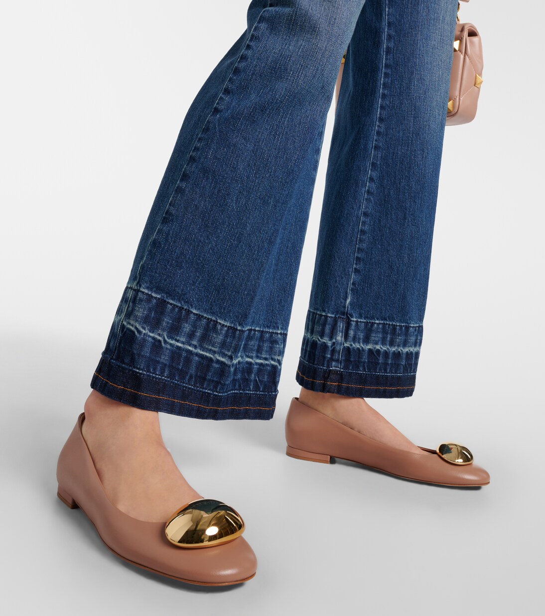 Sphera leather ballet flats | Gianvito Rossi