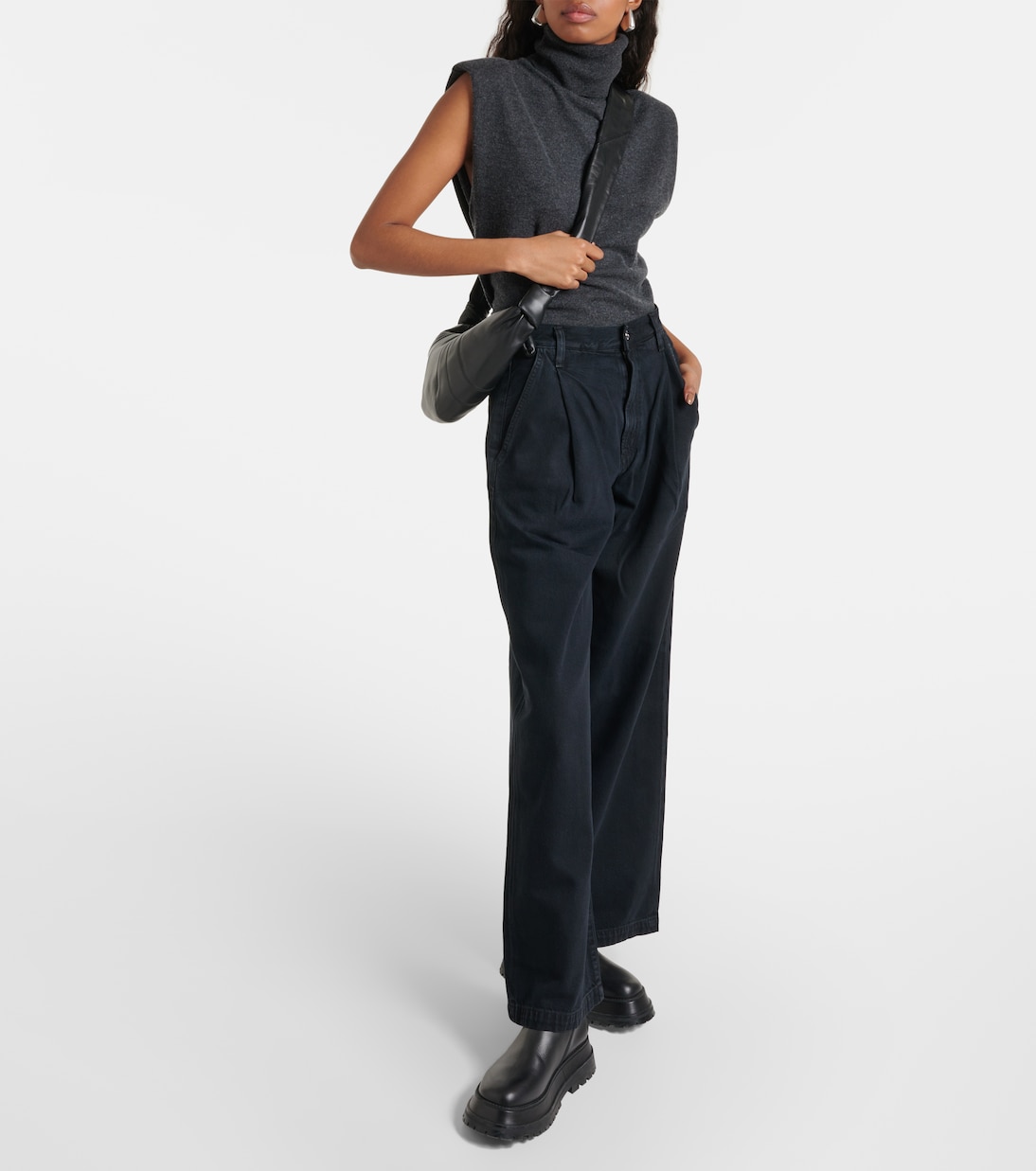 Low-Rise Wide-Leg Jeans Ellis | Agolde