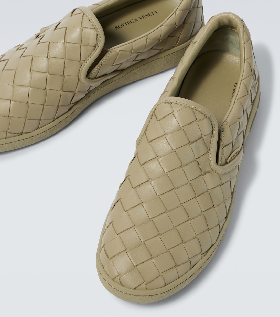 Sawyer Intrecciato leather sneakers | Bottega Veneta