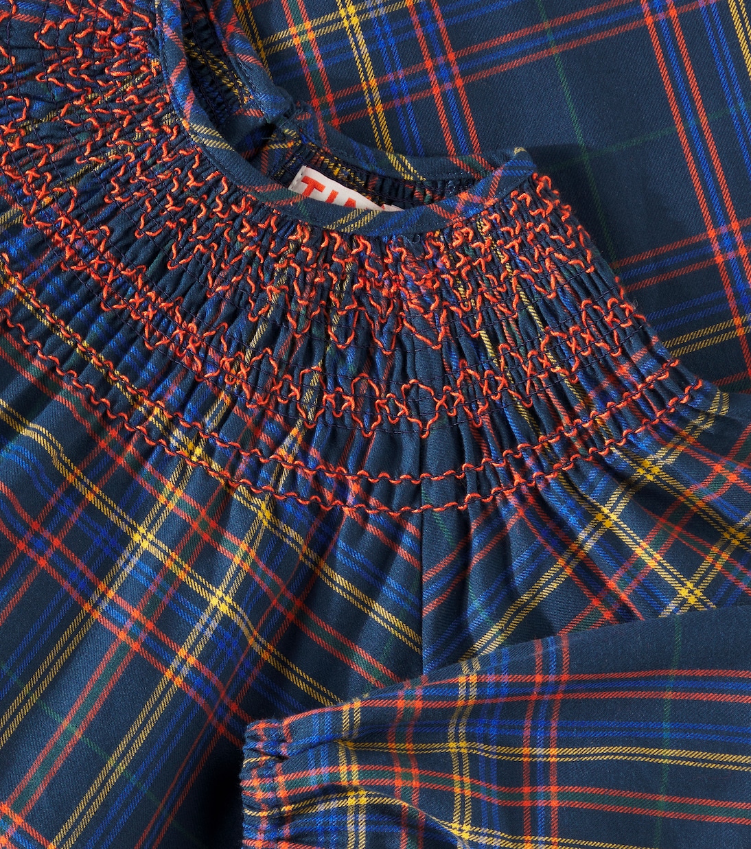 Robe en coton à carreaux | Tinycottons