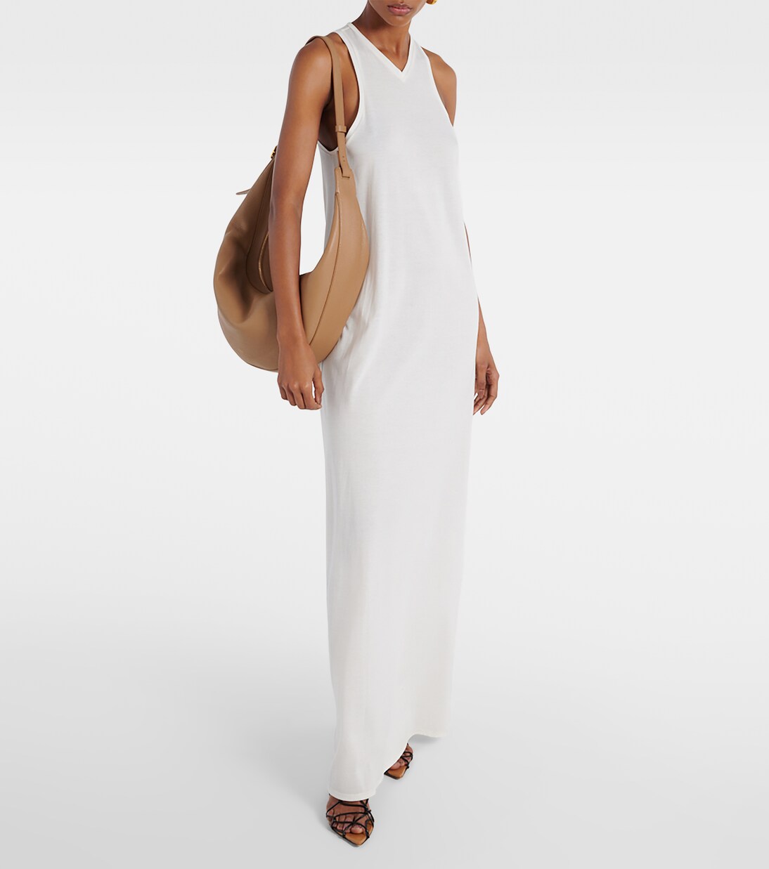 Robe longue Vernetta en coton mélangé | Khaite