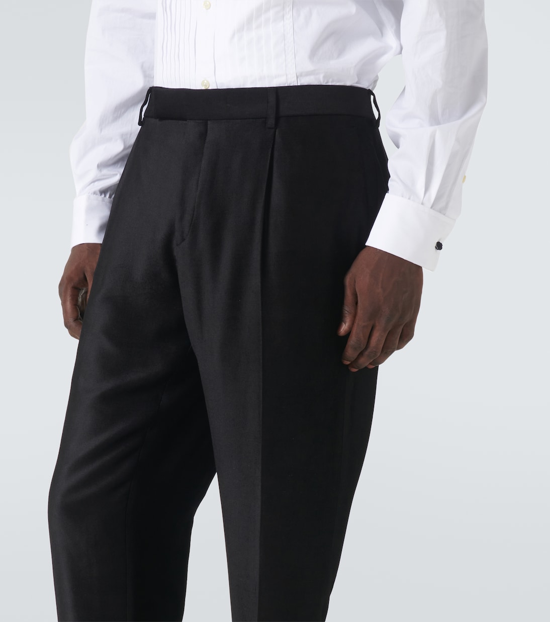 Velvet tuxedo pants | Lardini