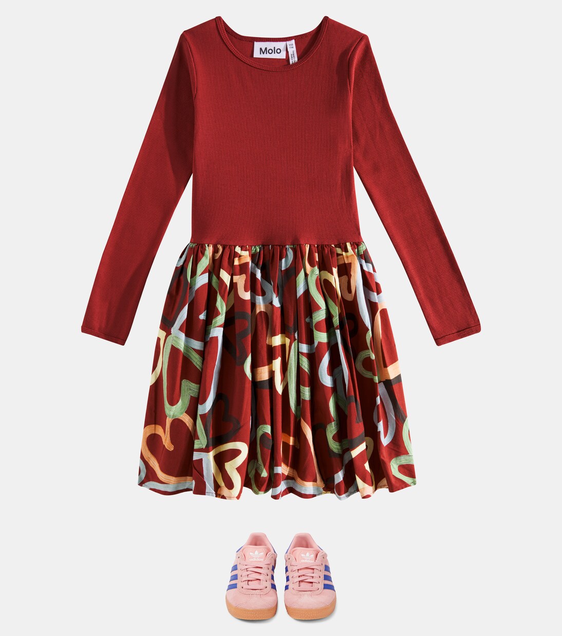 Robe Casie imprimée en coton mélangé | Molo