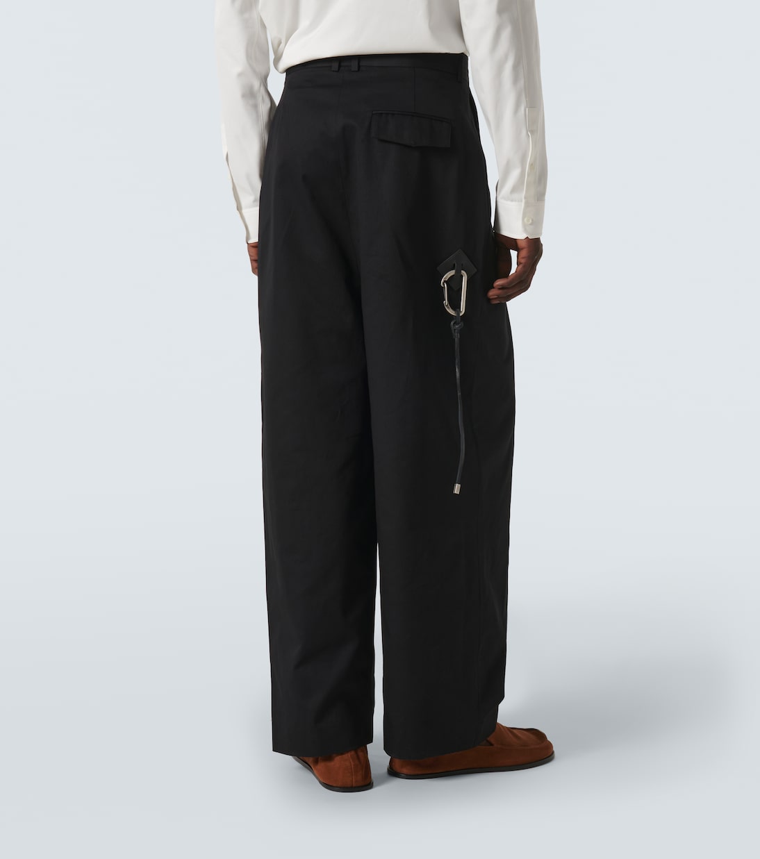 Weite Low-Rise-Hose aus Baumwolle | Loewe