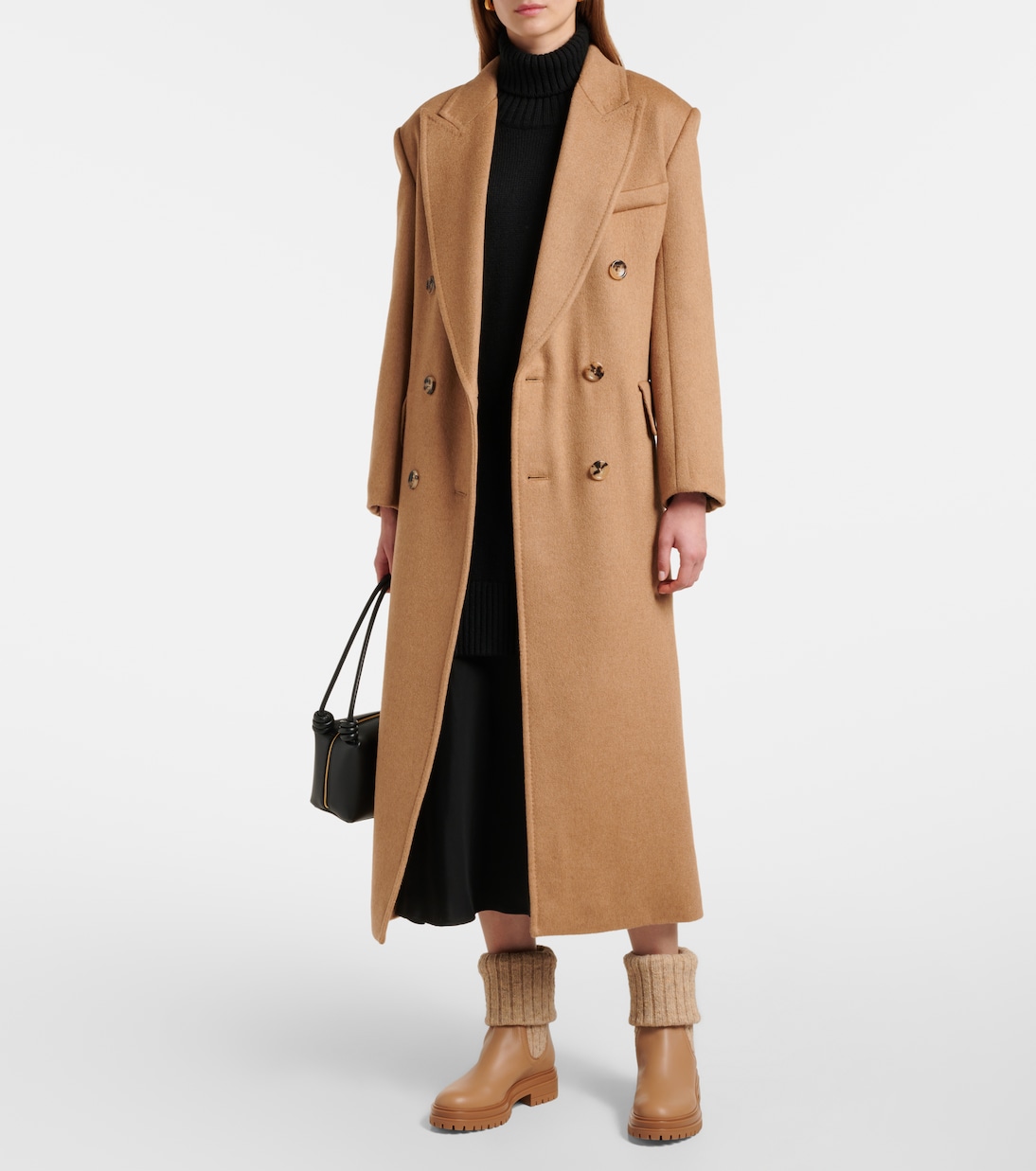 Chelsea Boots Tenney aus Leder mit Strick | Gianvito Rossi