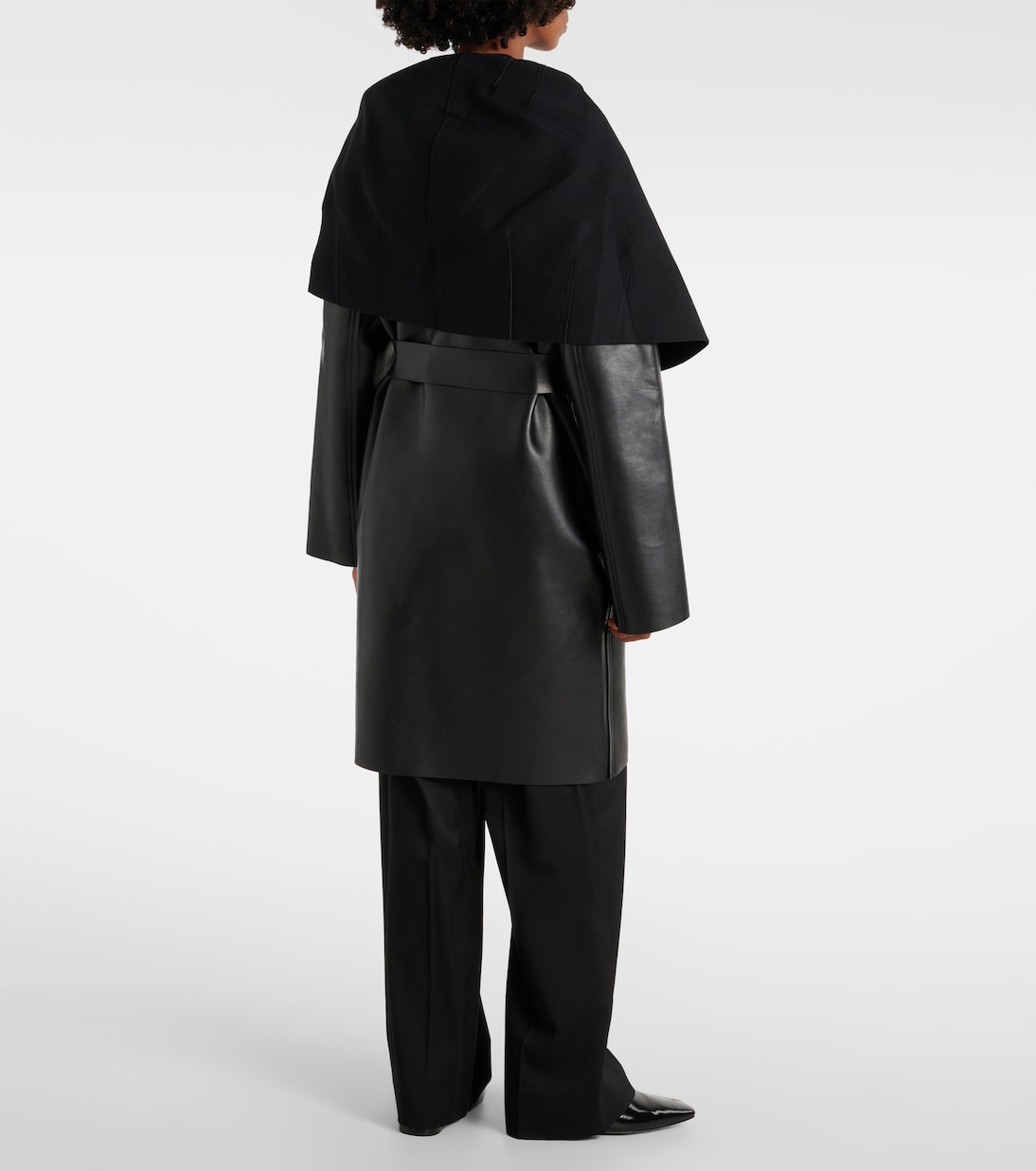 Abrigo reversible de piel sintética | Norma Kamali