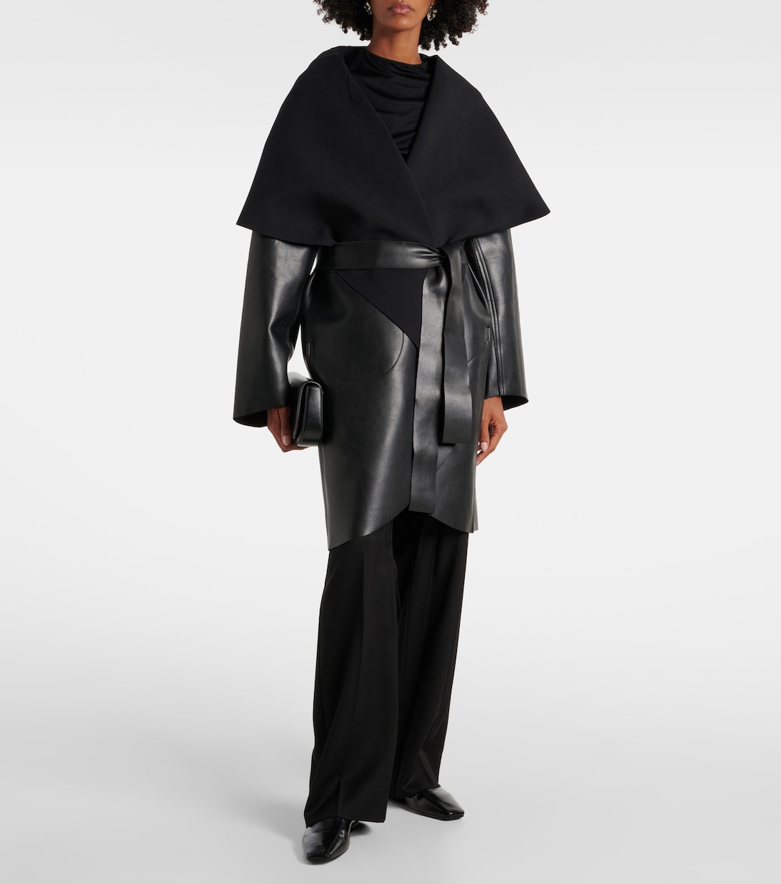 Abrigo reversible de piel sintética | Norma Kamali