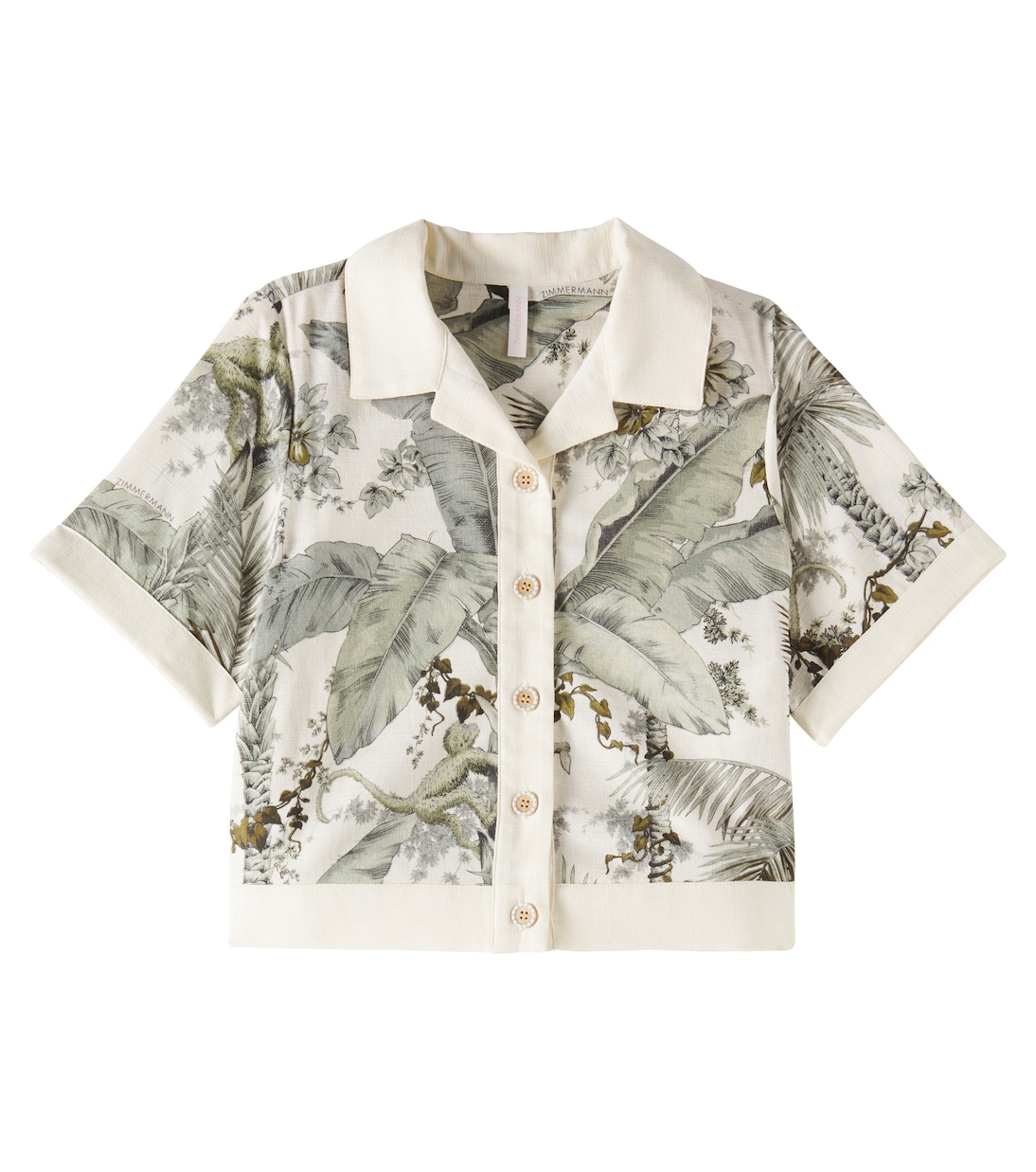 Wylie floral cotton shirt | Zimmermann Kids
