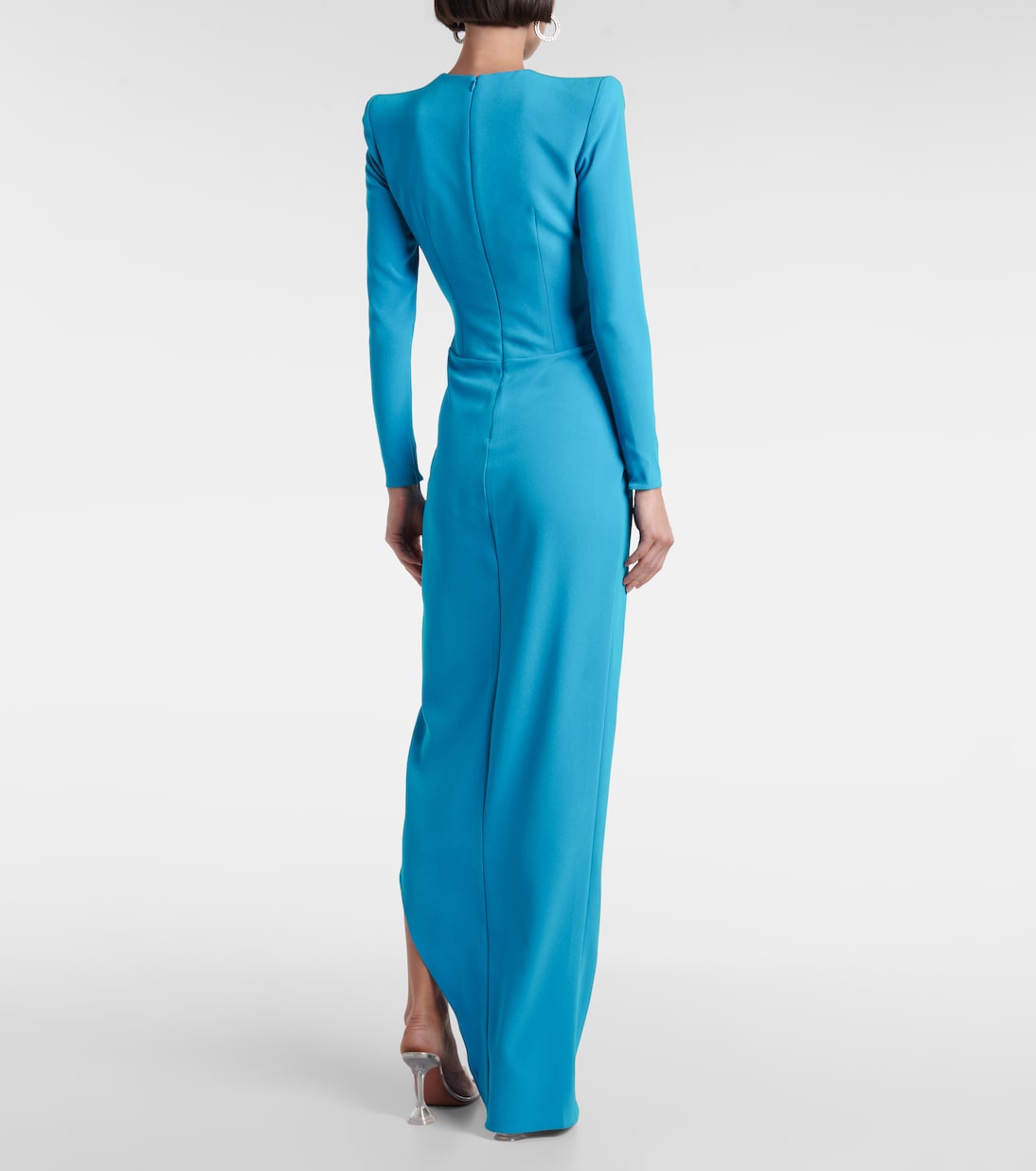 Draped asymmetric crêpe gown | Alex Perry