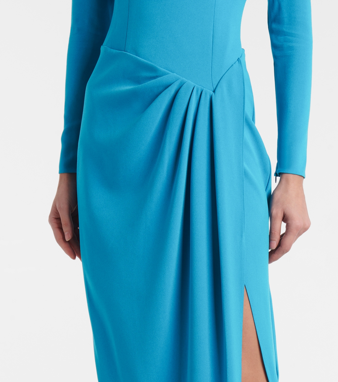 Draped asymmetric crêpe gown | Alex Perry