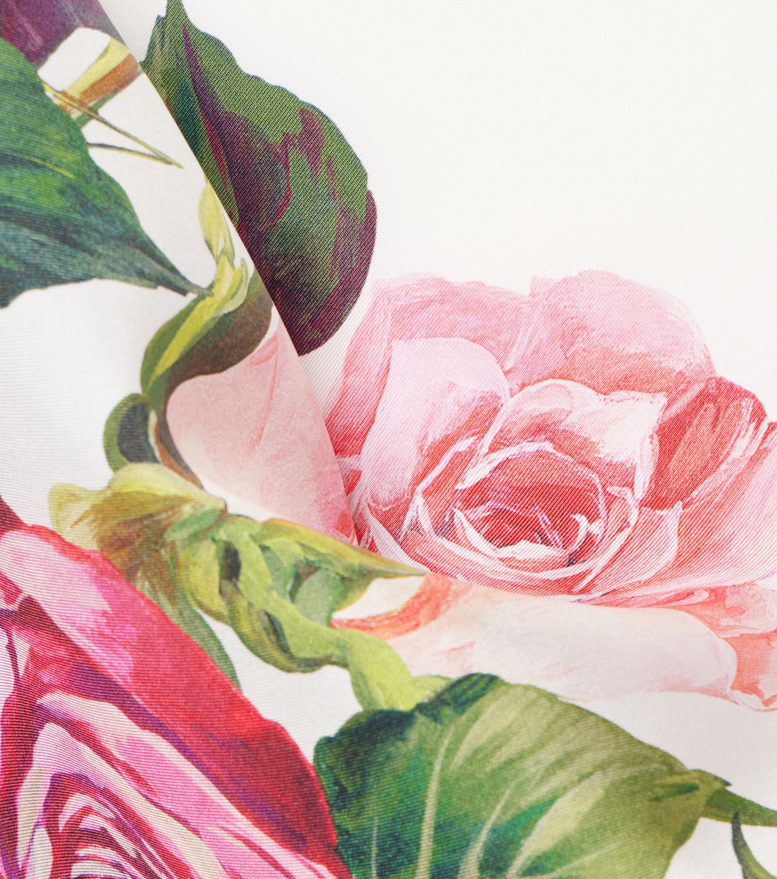 Foulard in seta con stampa floreale | Dolce&Gabbana