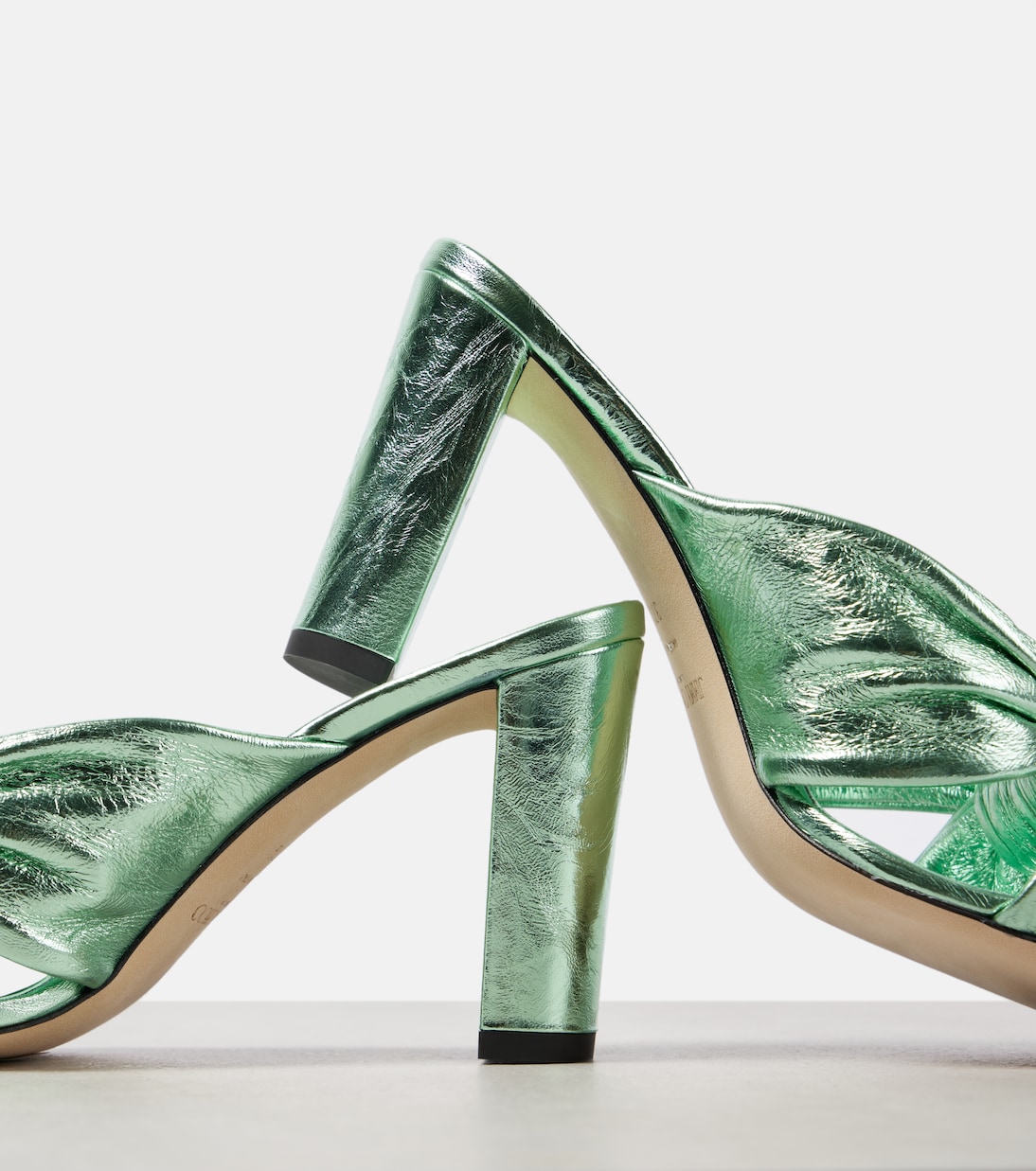 Sandalen Avenue 85 aus Metallic-Leder | Jimmy Choo