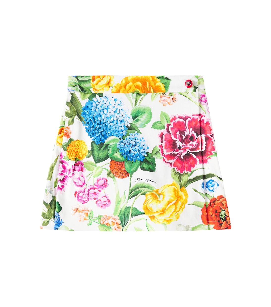 Floral cotton-blend shorts | Dolce&Gabbana Kids