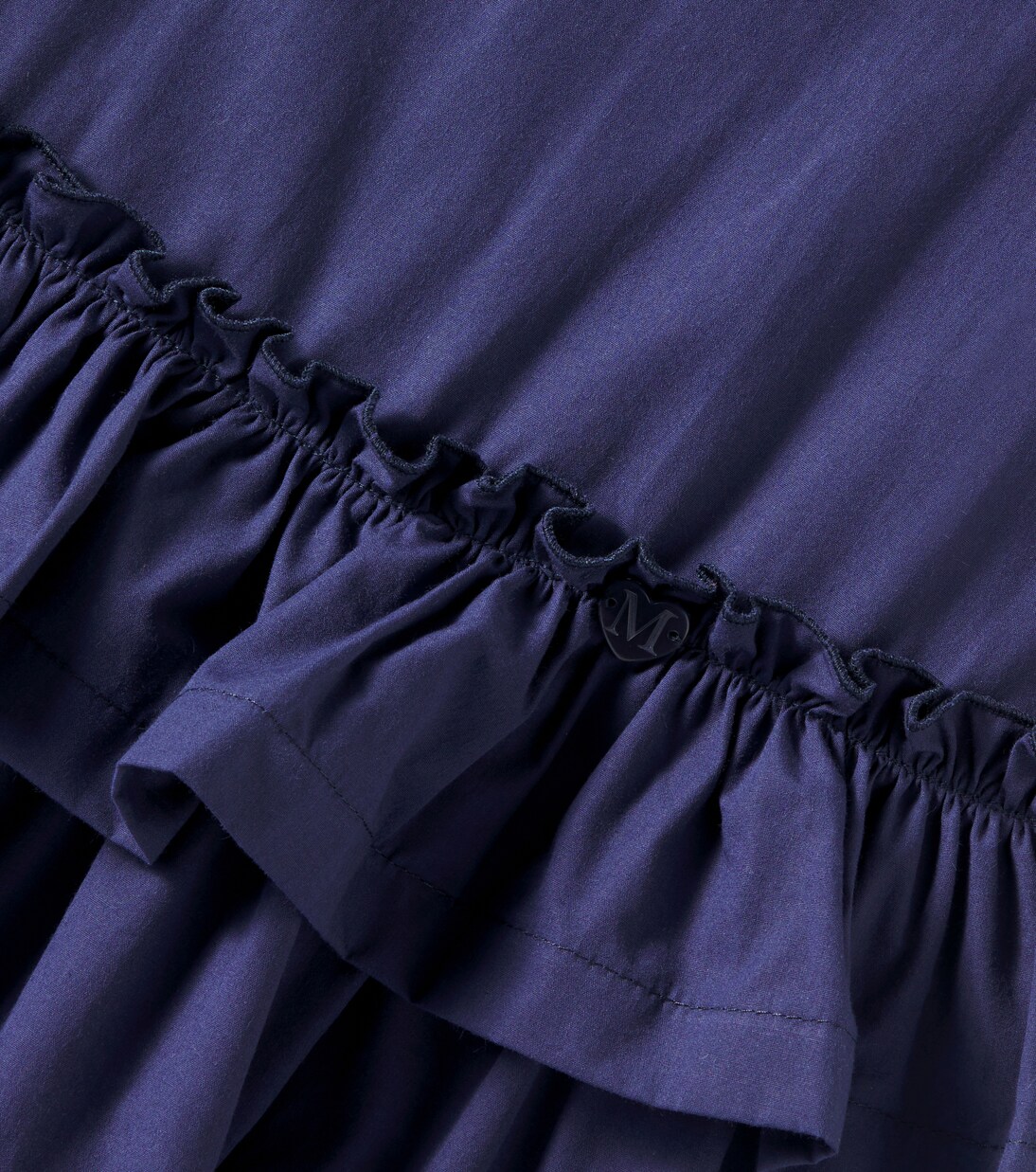 Abito in cotone con volant | Monnalisa