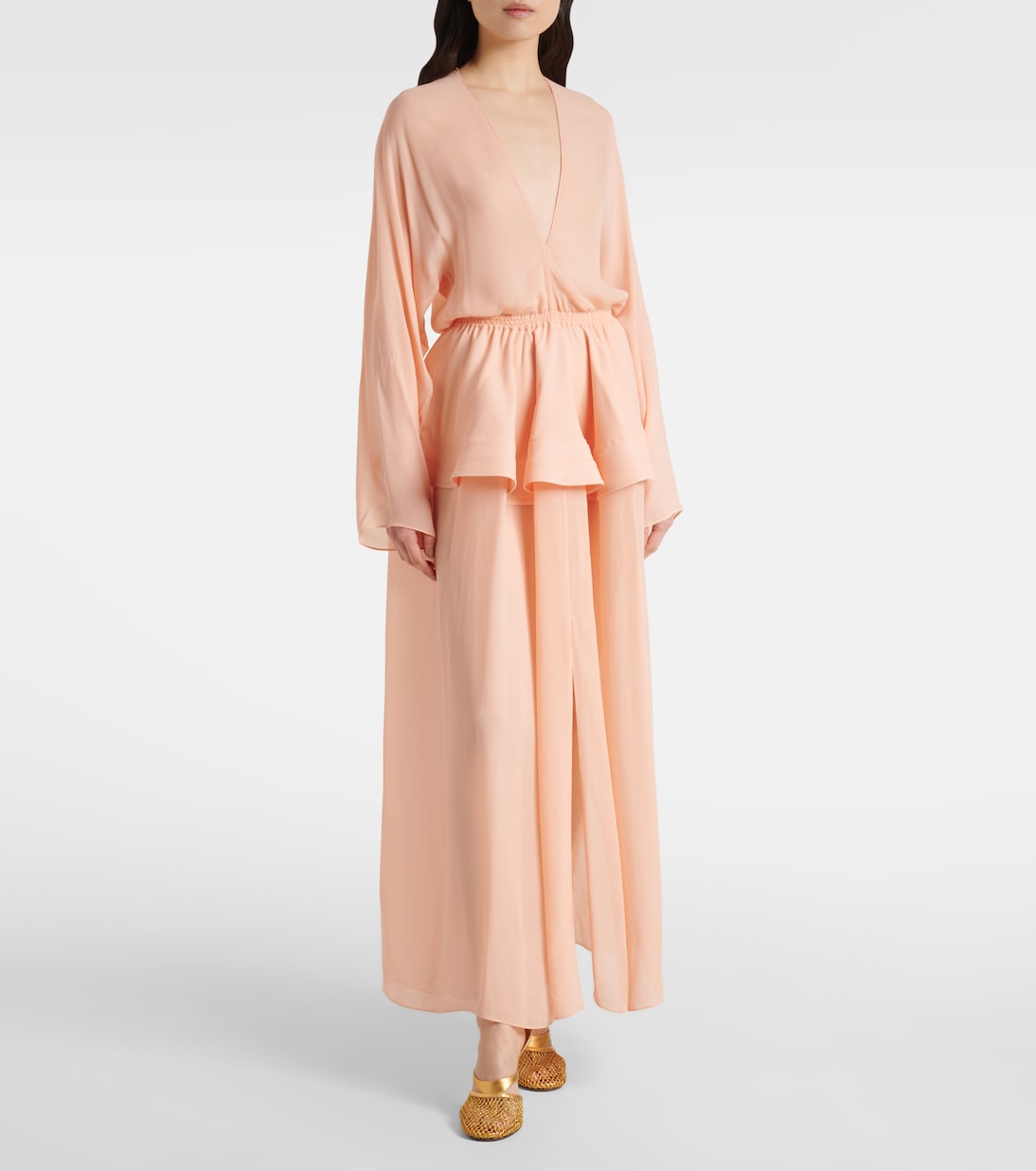 Escarpins Infradito Fishnet 90 en cuir | Alaïa