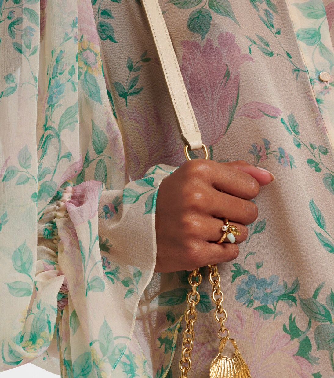 Ring Chloé Shells mit Zierperlen | Chloé