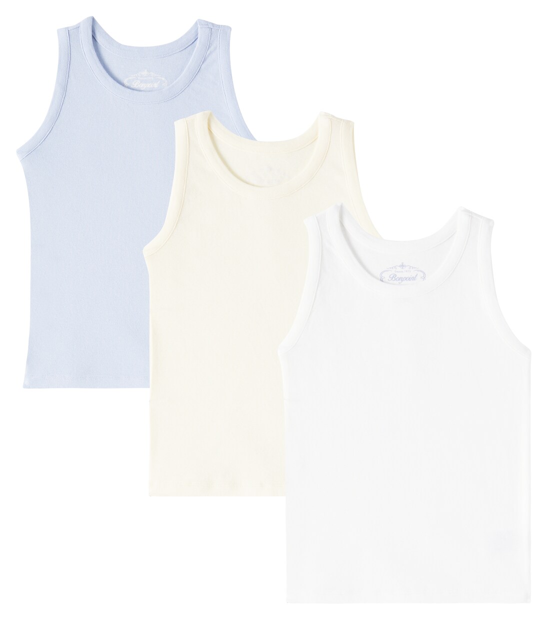 Athis set of 3 cotton tank tops | Bonpoint