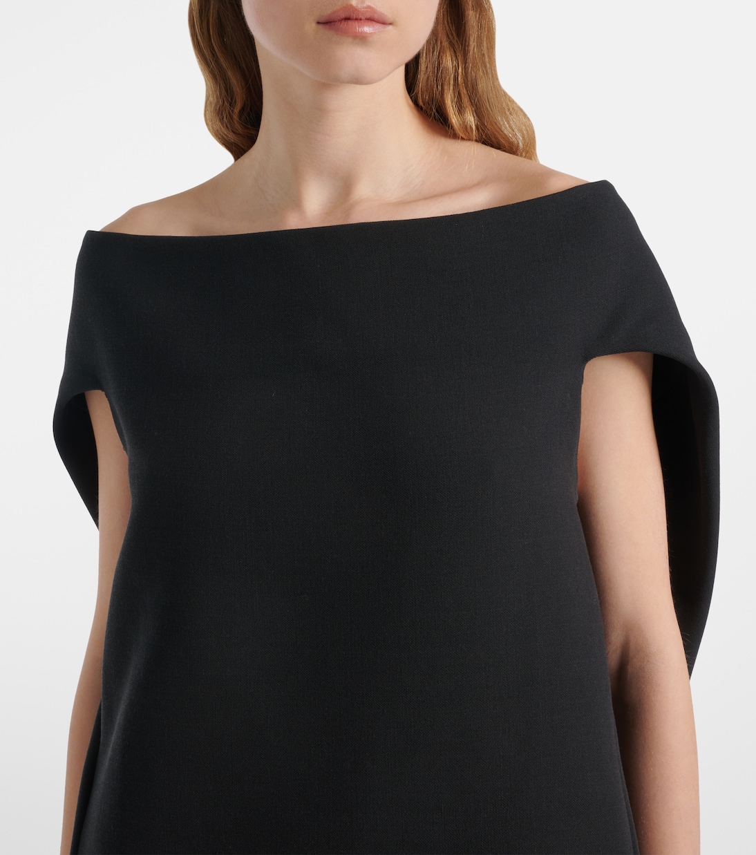 Pallenberg off-shoulder wool-blend top | The Row