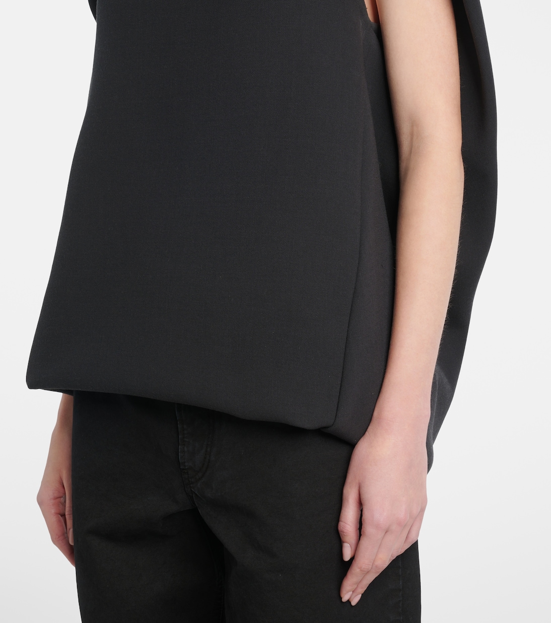 Pallenberg off-shoulder wool-blend top | The Row