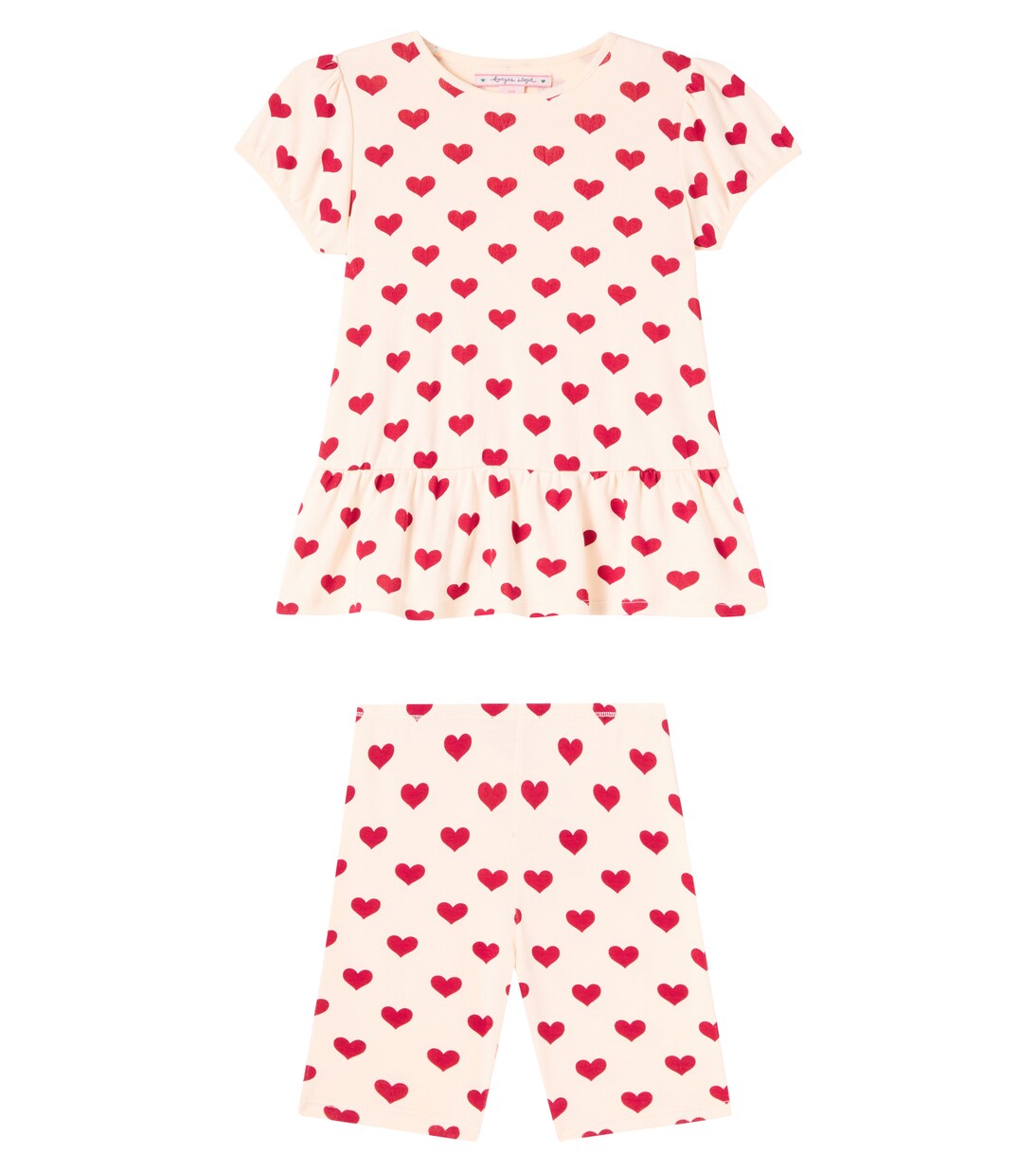 Printed cotton T-shirt and leggings set | Konges Sløjd