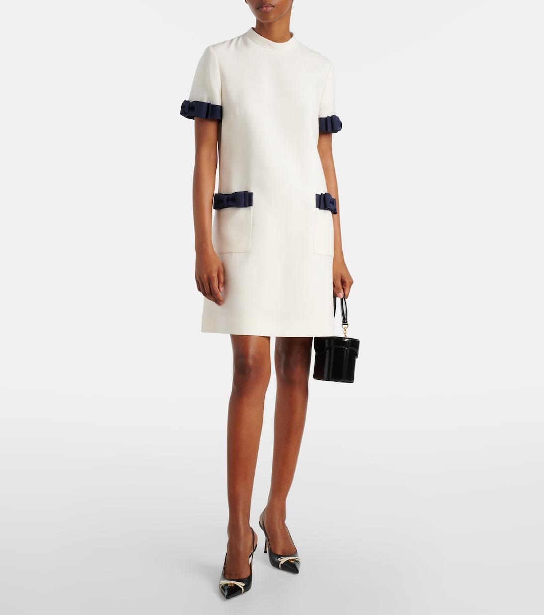 Crepe Couture bow-detail minidress | Valentino