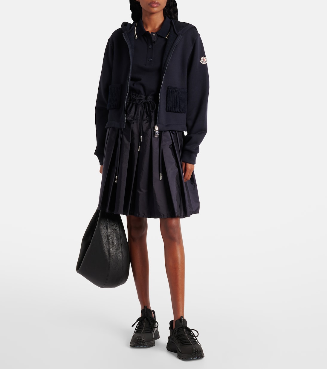 Technical cotton polo dress | Moncler