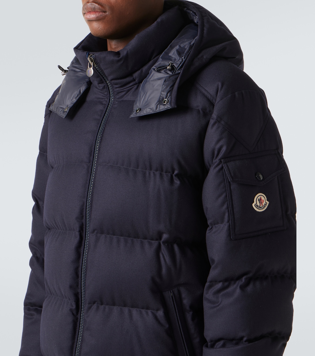 Montgenevre wool flannel down jacket | Moncler