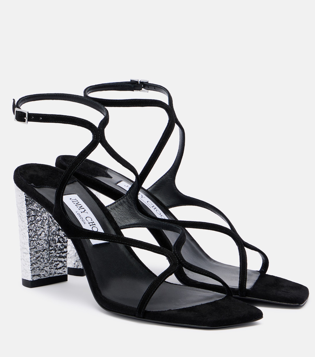 Azie 85 embellished suede sandals | Jimmy Choo