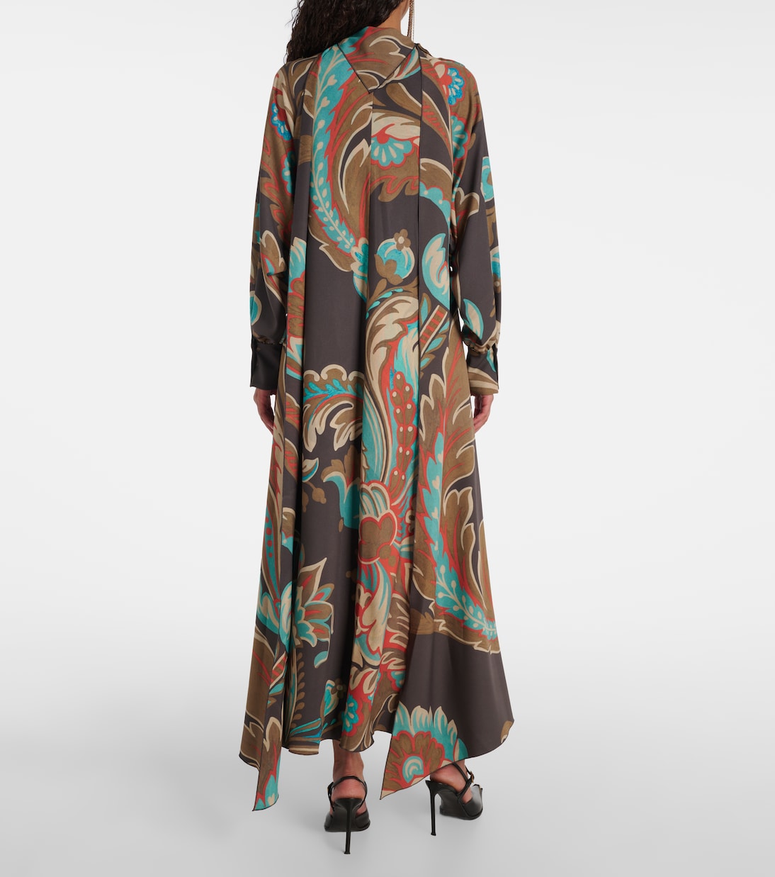 Printed asymmetric maxi dress | Etro