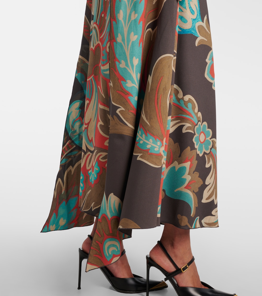 Printed asymmetric maxi dress | Etro