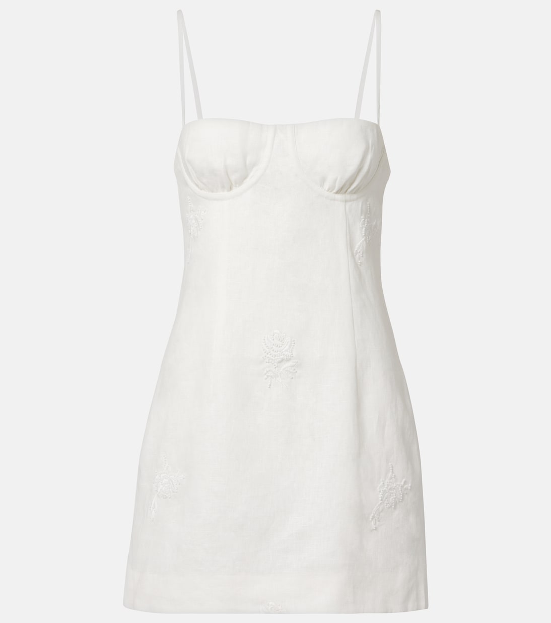 Besticktes Minikleid Alessandra aus Leinen | SIR