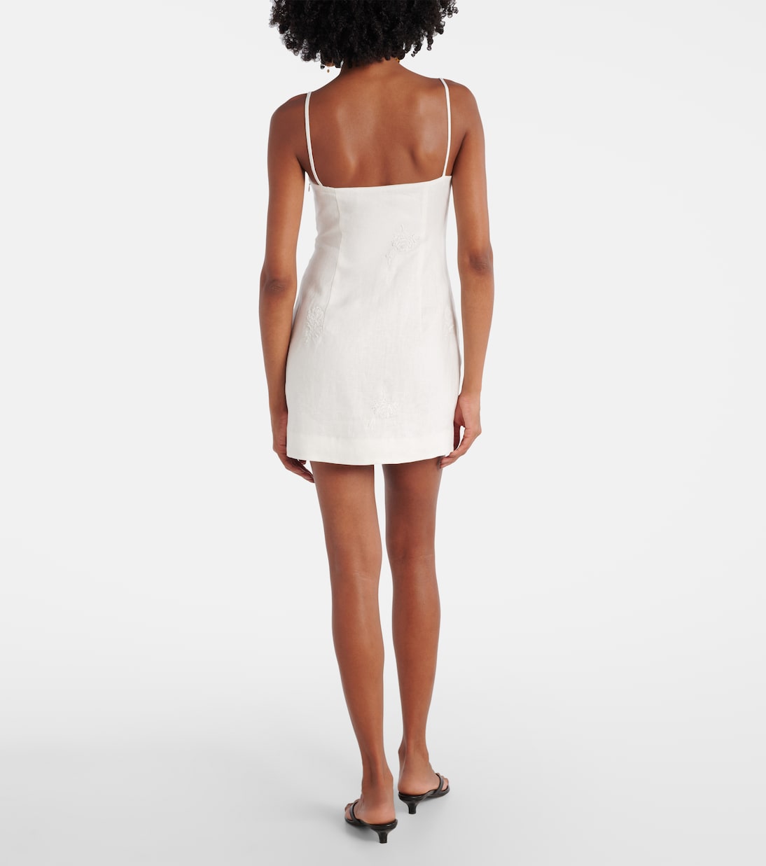 Besticktes Minikleid Alessandra aus Leinen | SIR