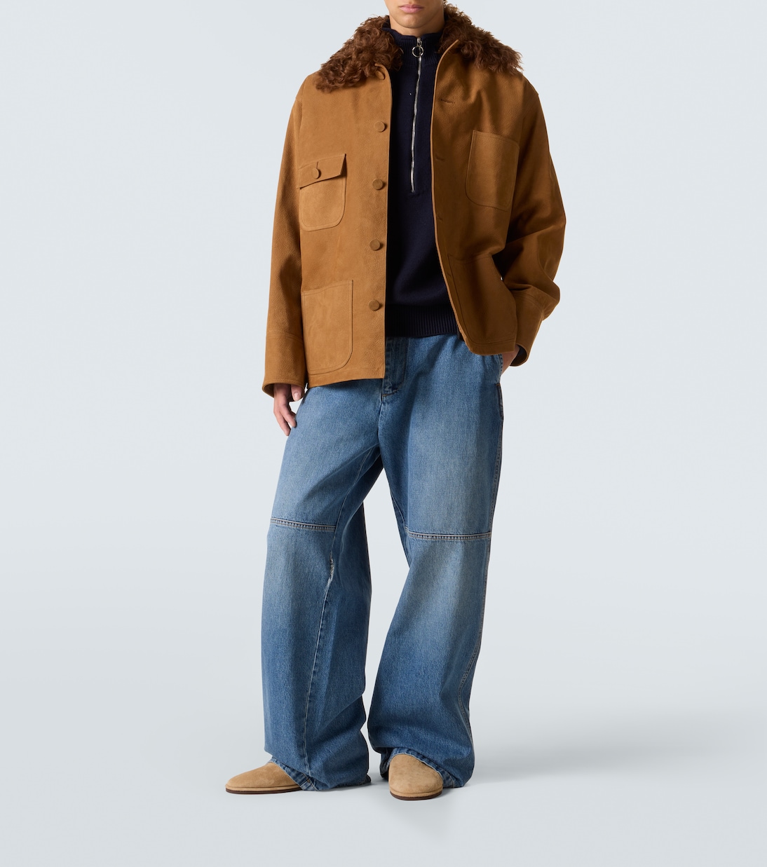 Faded wide-leg jeans | Plan C