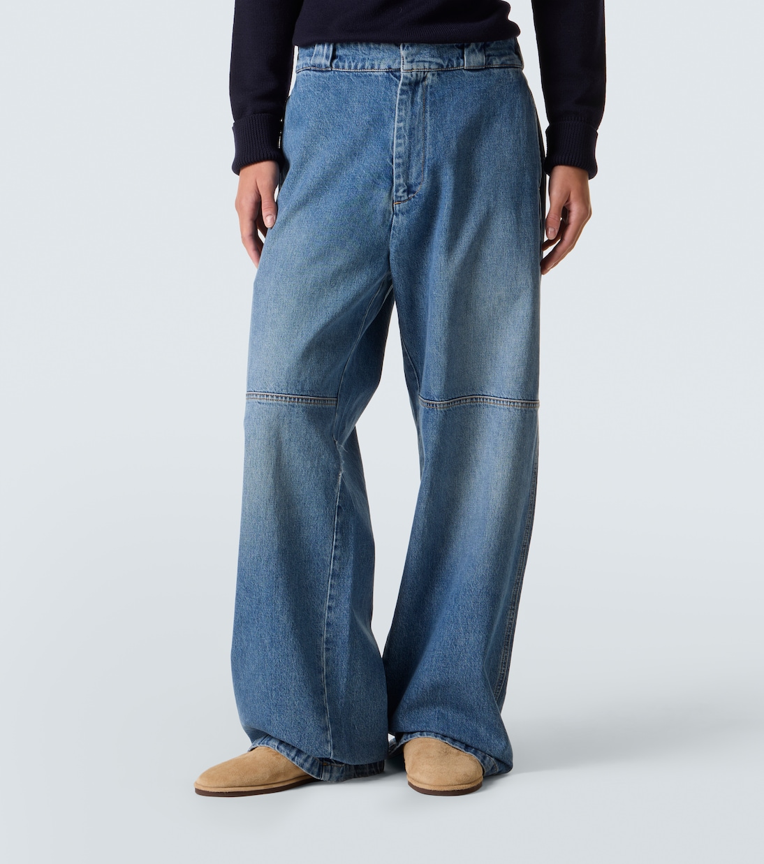 Faded wide-leg jeans | Plan C