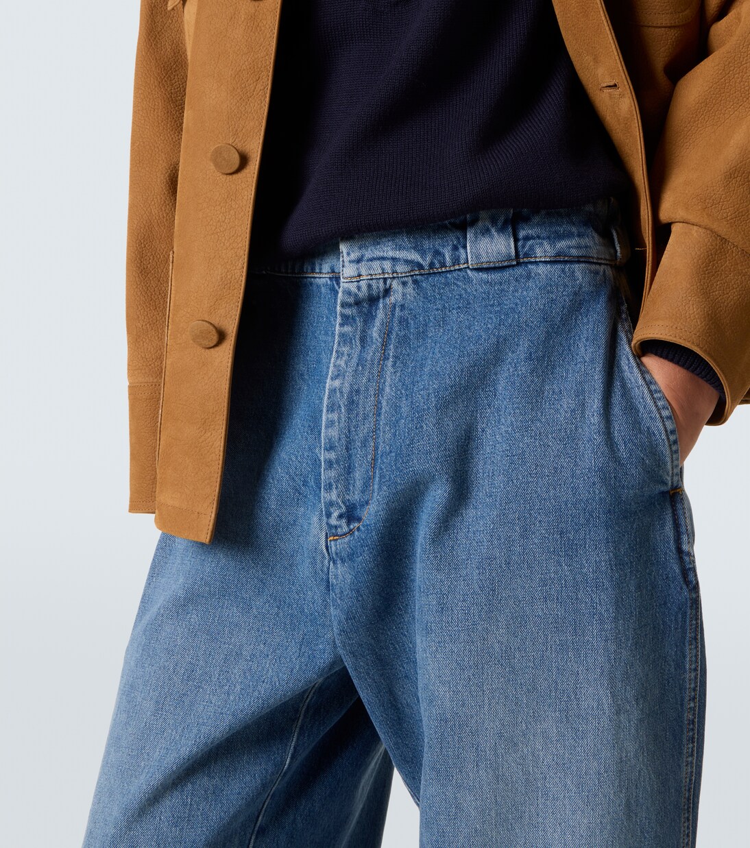 Faded wide-leg jeans | Plan C