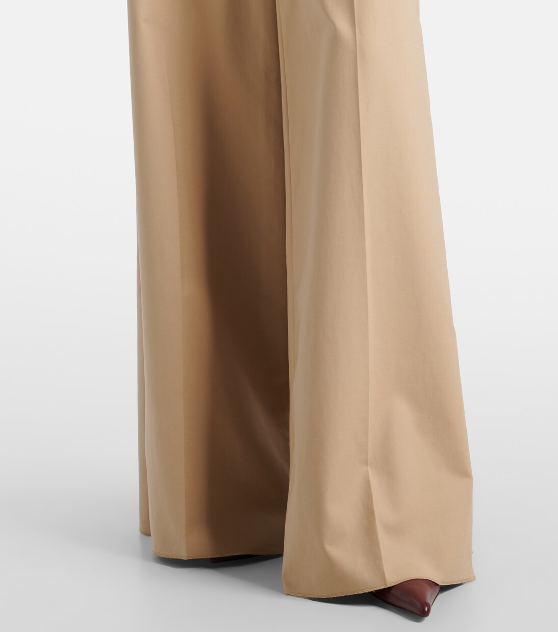 Cotton-blend wide-leg pants | Max Mara