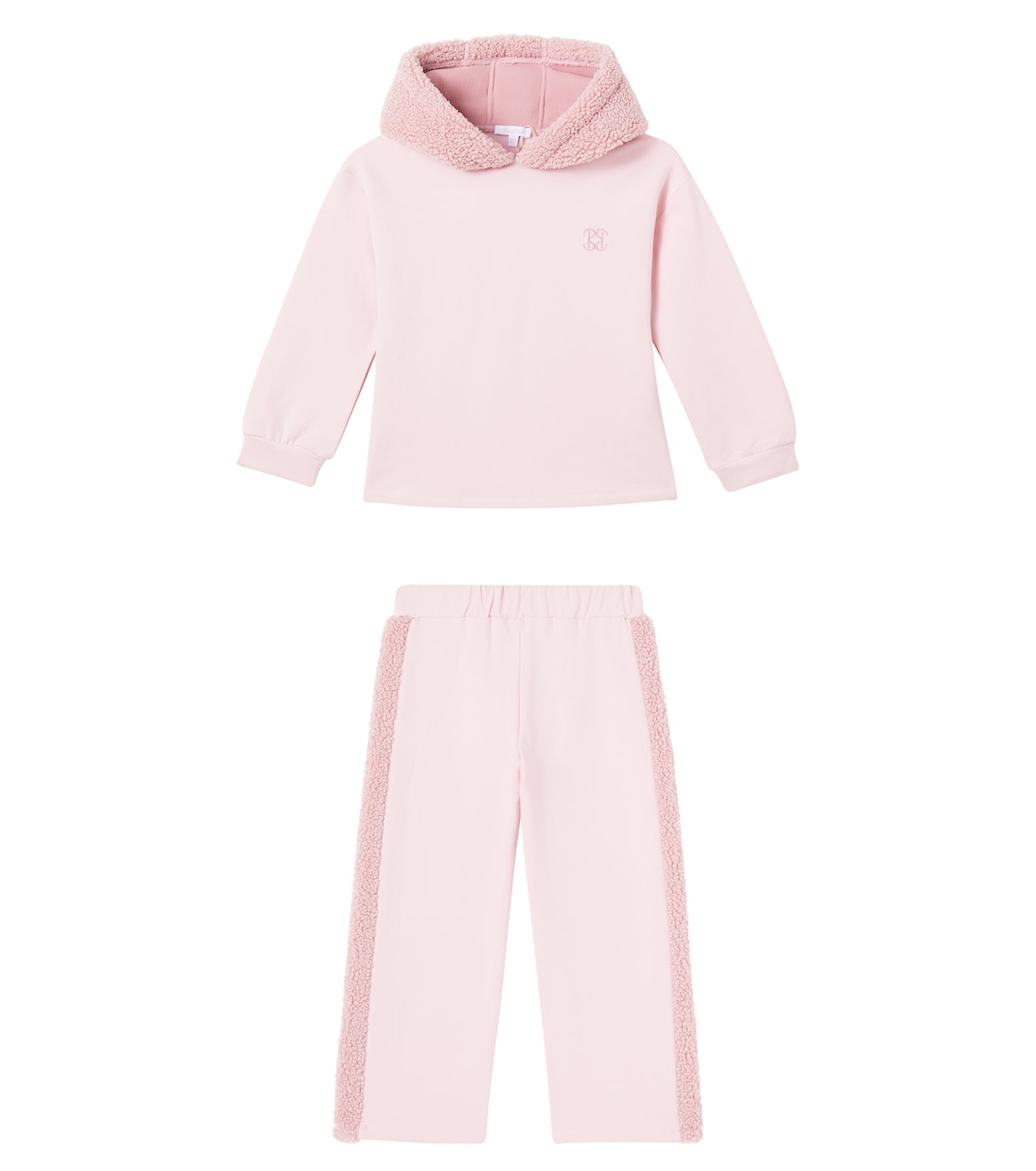 棉质混纺抓绒帽衫与运动裤套装 | Patachou