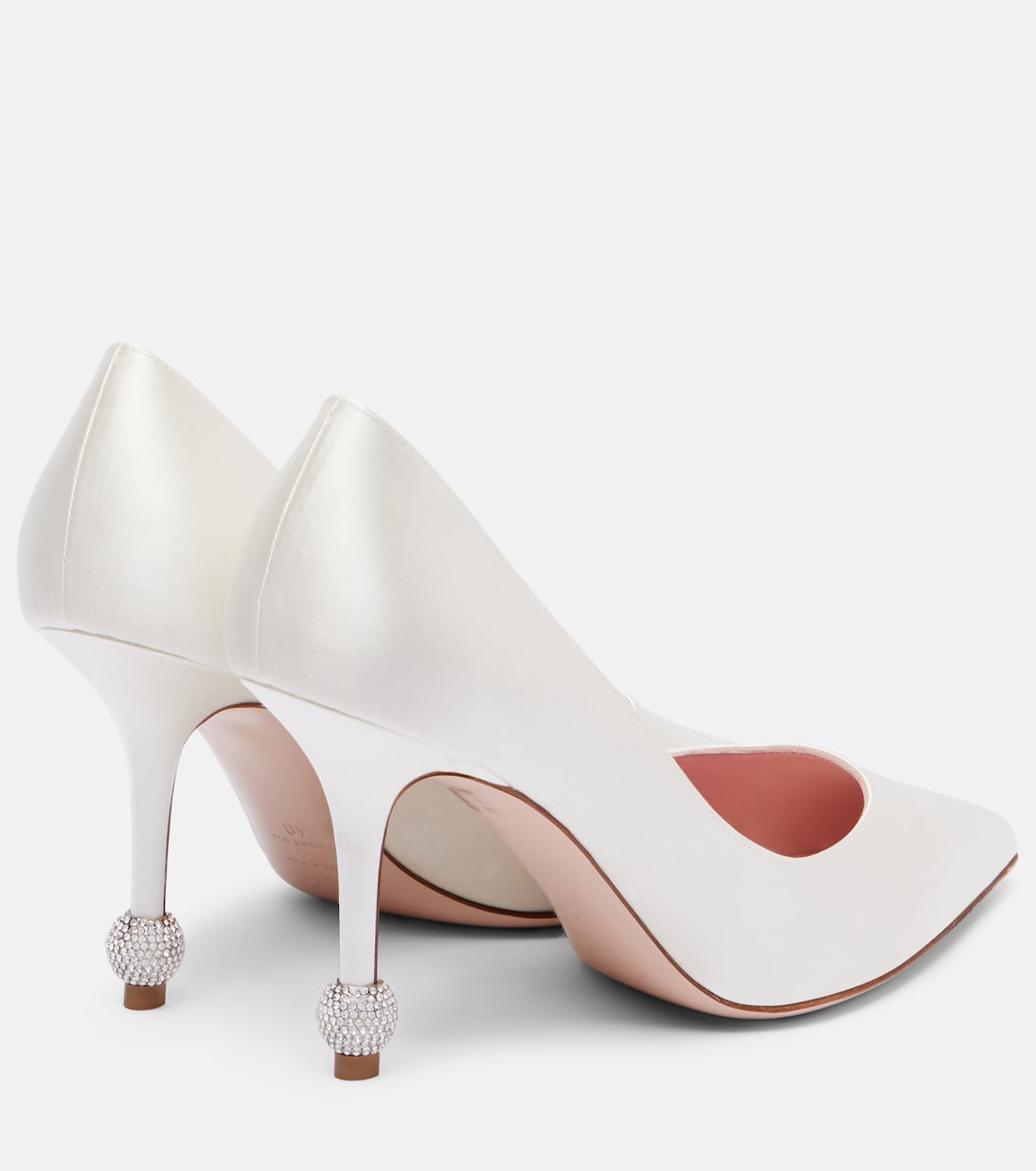 Jewel 85 embellished satin pumps | Roger Vivier