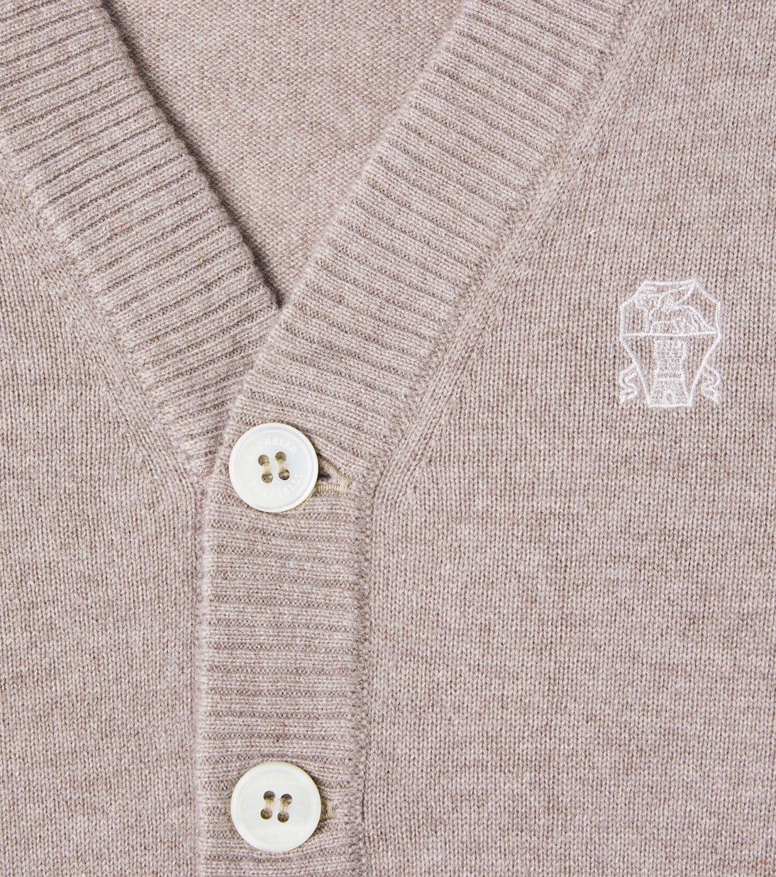 Embroidered cashmere cardigan | Brunello Cucinelli Kids