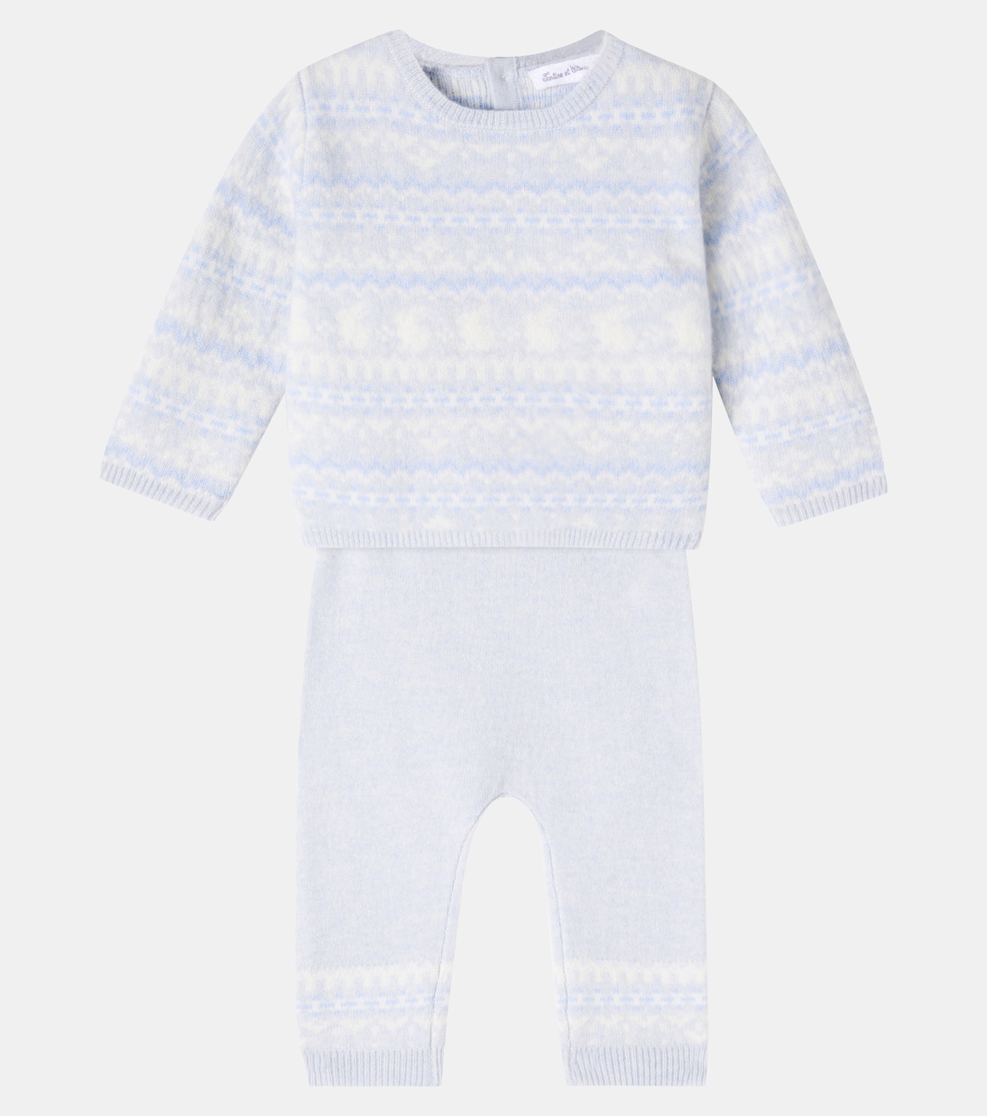 Baby wool and cashmere sweater and pants set | Tartine et Chocolat