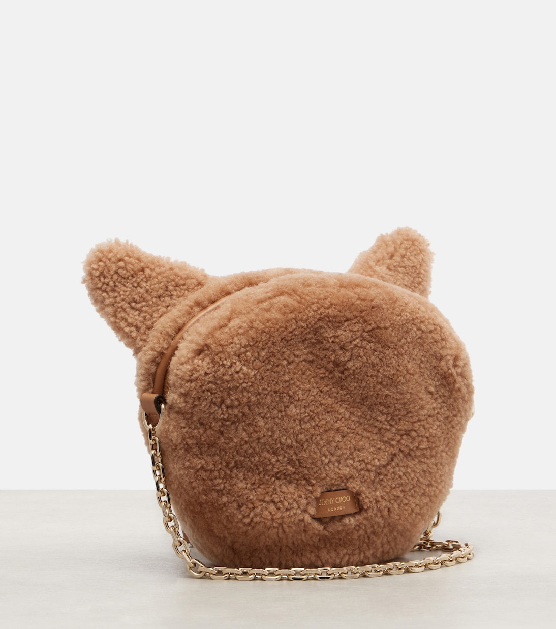 Borsa a spalla Soft Fox Mini in shearling | Jimmy Choo