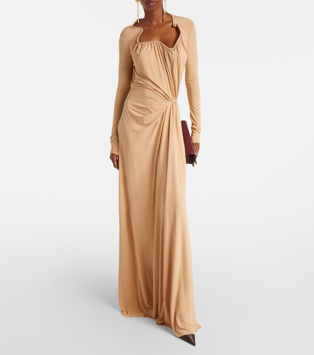 Asymmetric draped gown | Victoria Beckham