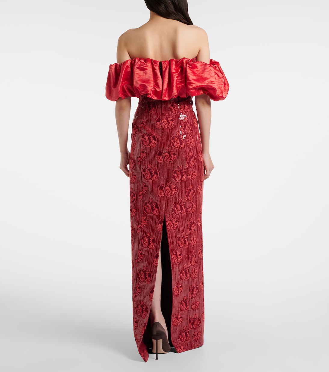 Robe bustier Rowan à encolure bardot et sequins | Markarian