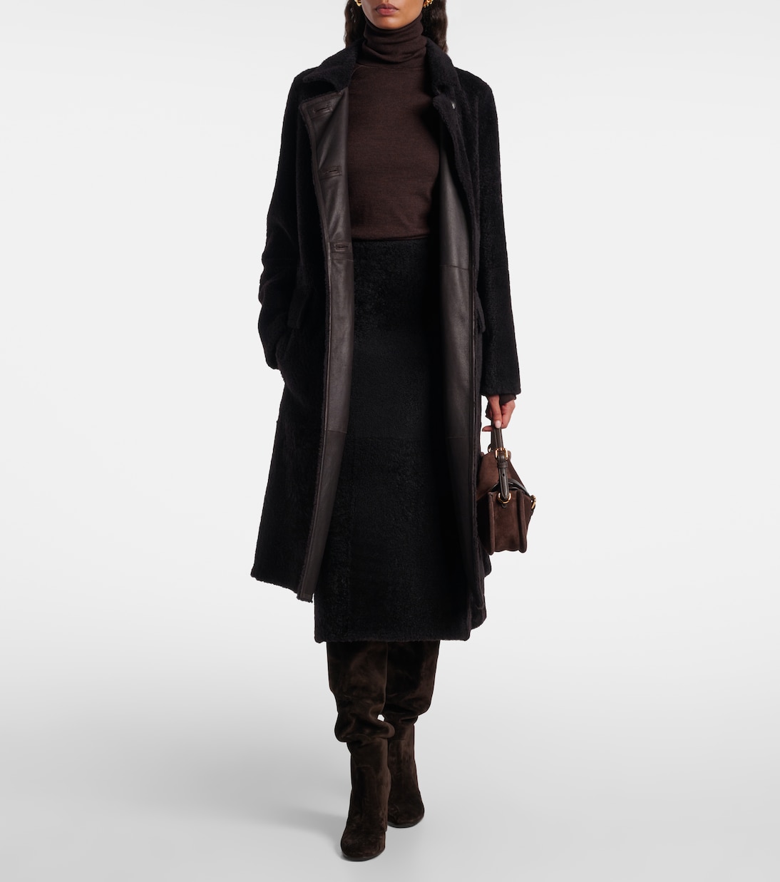 Maxirock aus Shearling | Yves Salomon