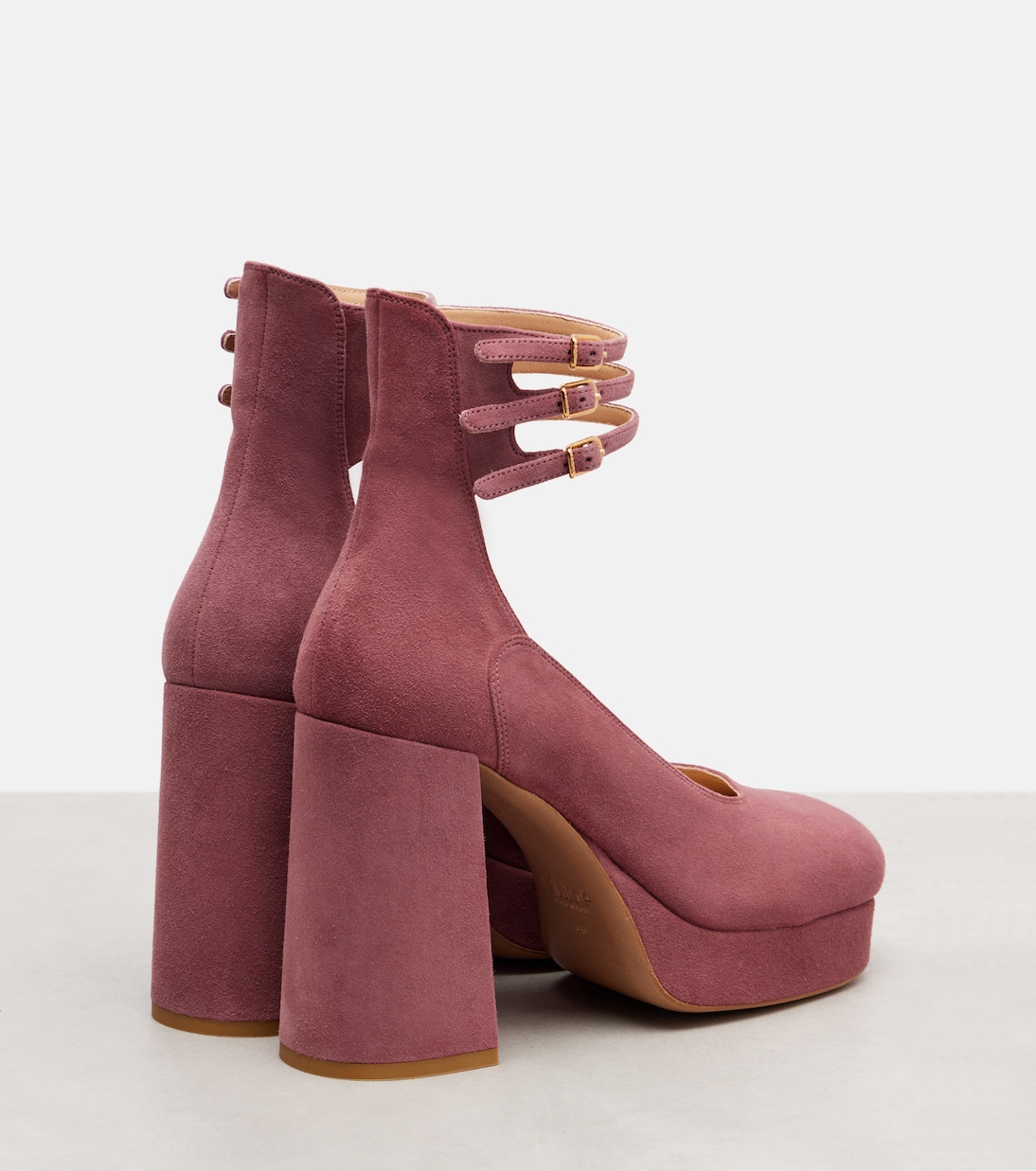 Pumps Loti 100 in suede con plateau | Chloé