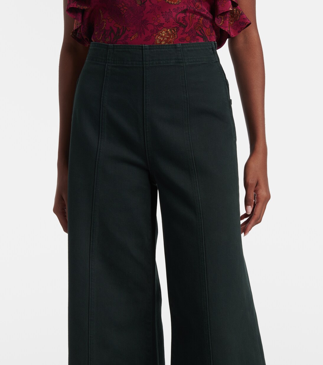 Pantalones anchos Bianca de algodón | Ulla Johnson