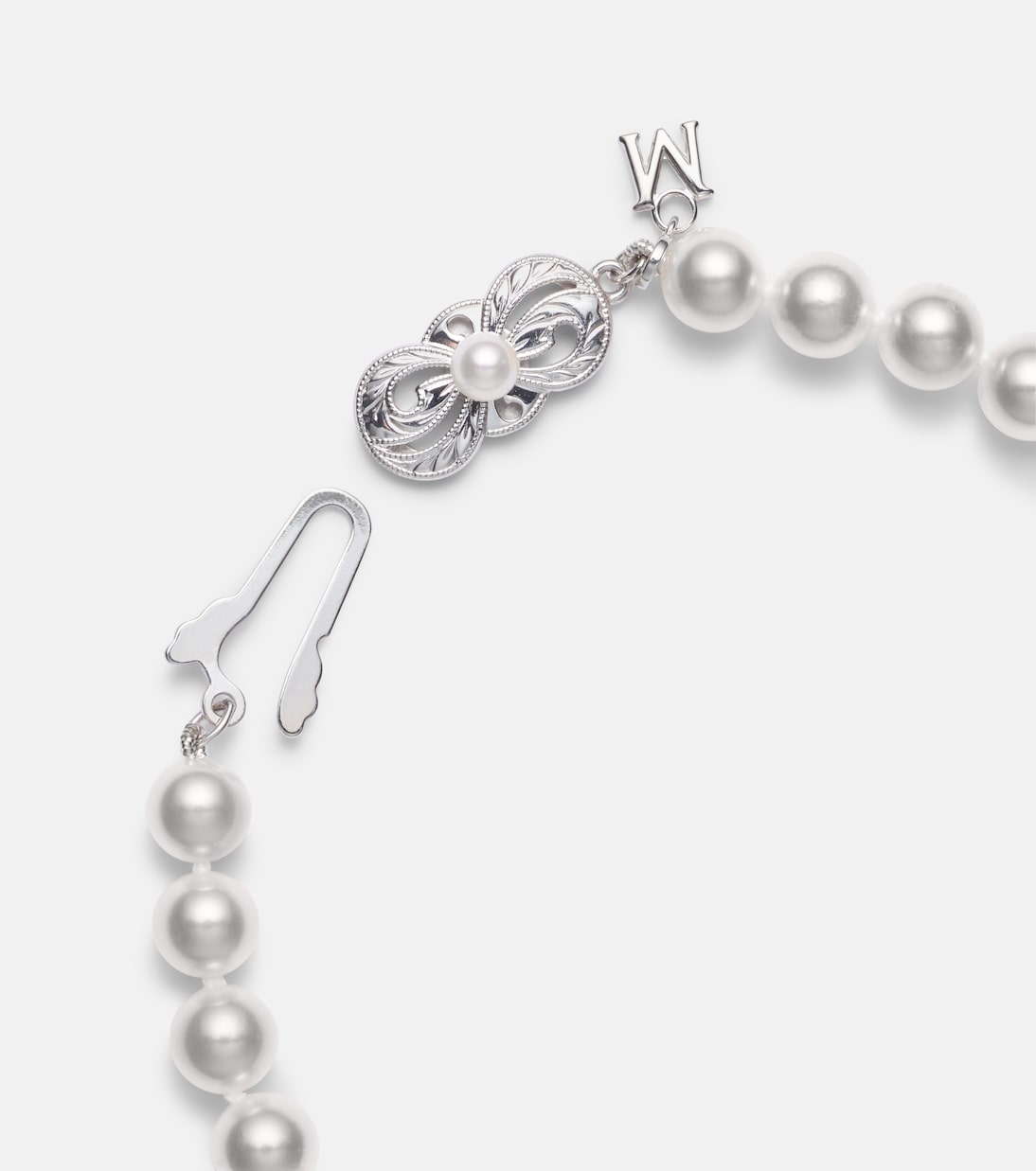 Bracciale in oro bianco 18kt con diamanti e perle | Mikimoto